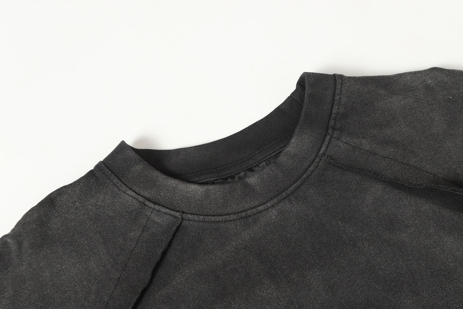 Washed Raw Hem Short Sleeve T-Shirt