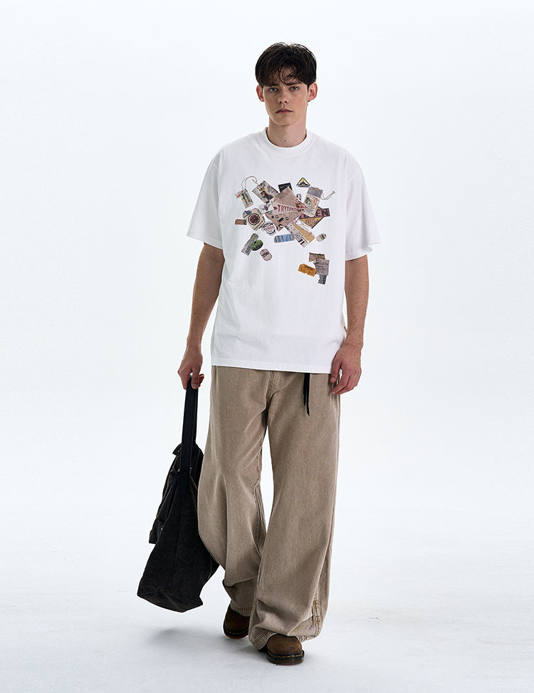 Vintage Fun Print T-shirt
