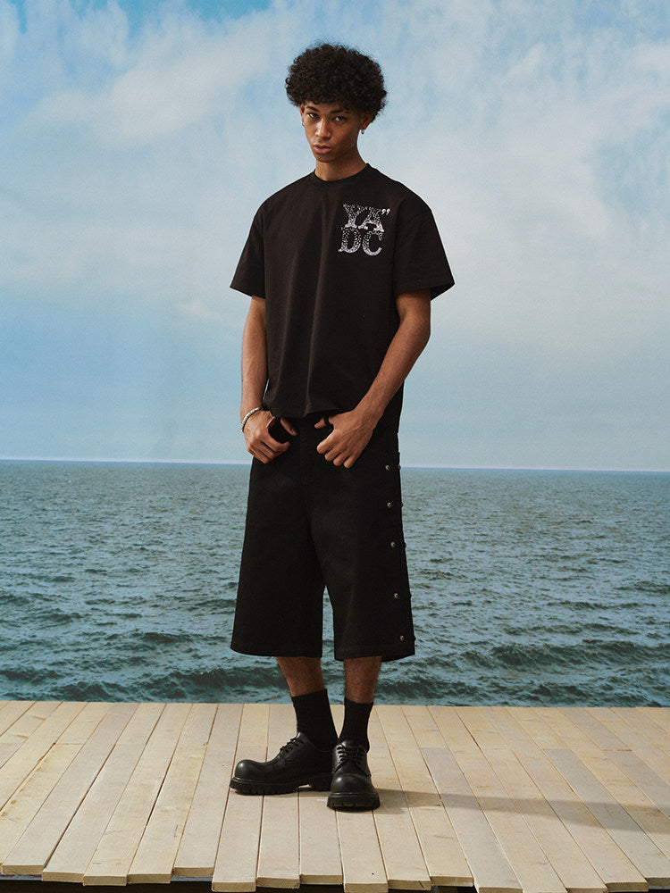Snap-Button Side-Detail Short