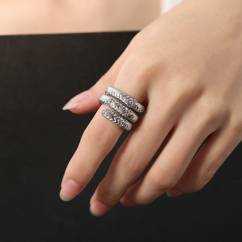 Retro Gold-Plated With Diamonds Ring