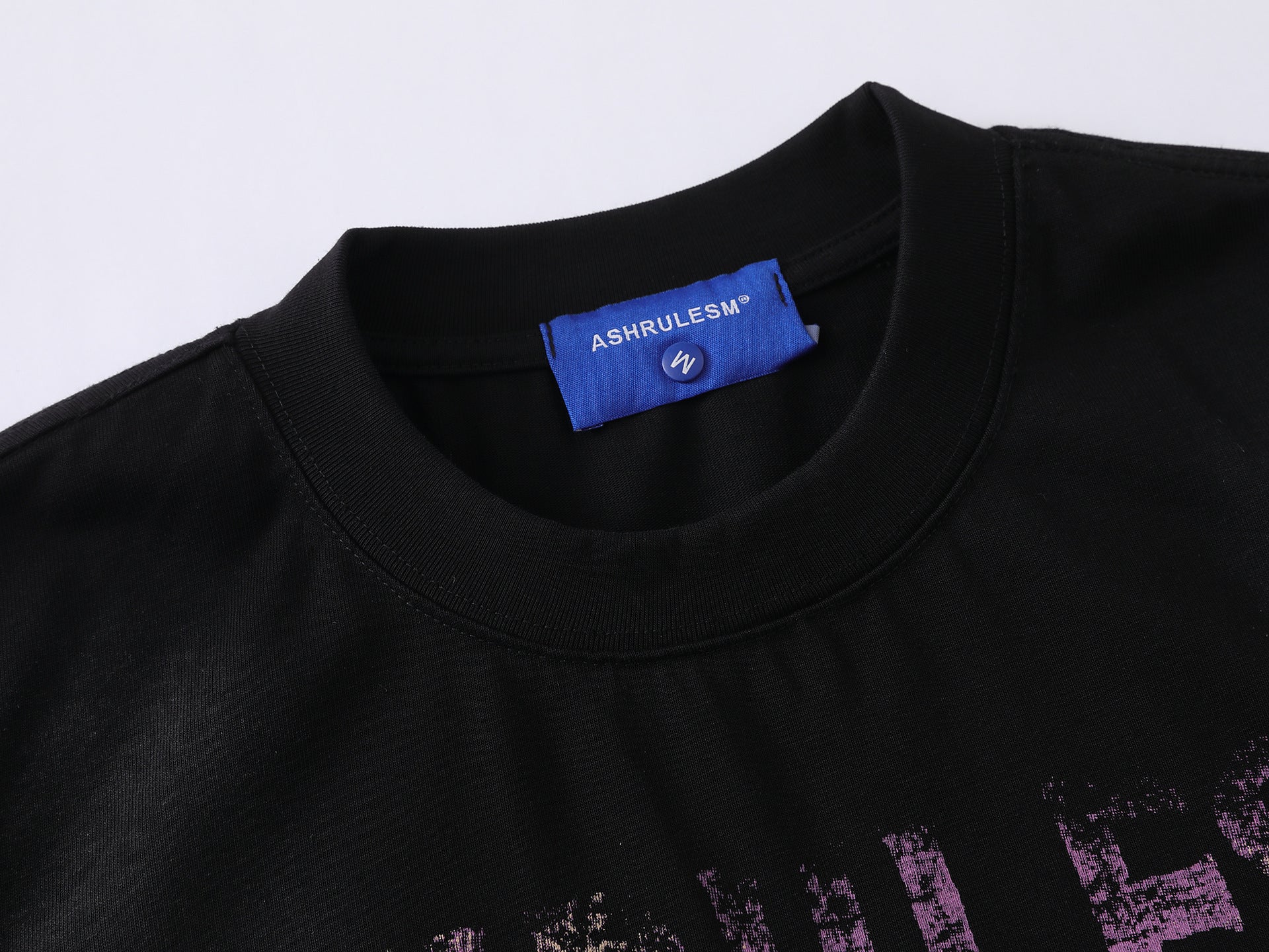 Dirty Dye Letter Print Short Sleeve T-Shirt