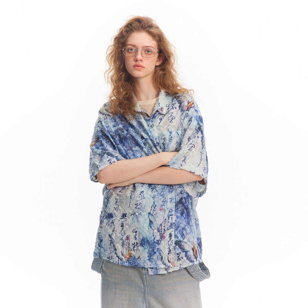 Fire Butterfly Fuzzy Shirt
