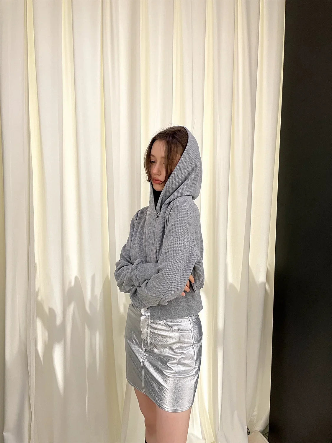 A-Line High Waist Half Skirt