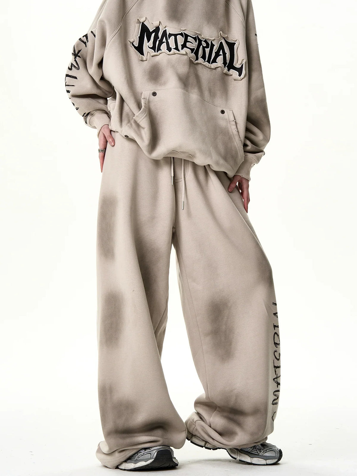 Washed Wide Leg Sweatpants