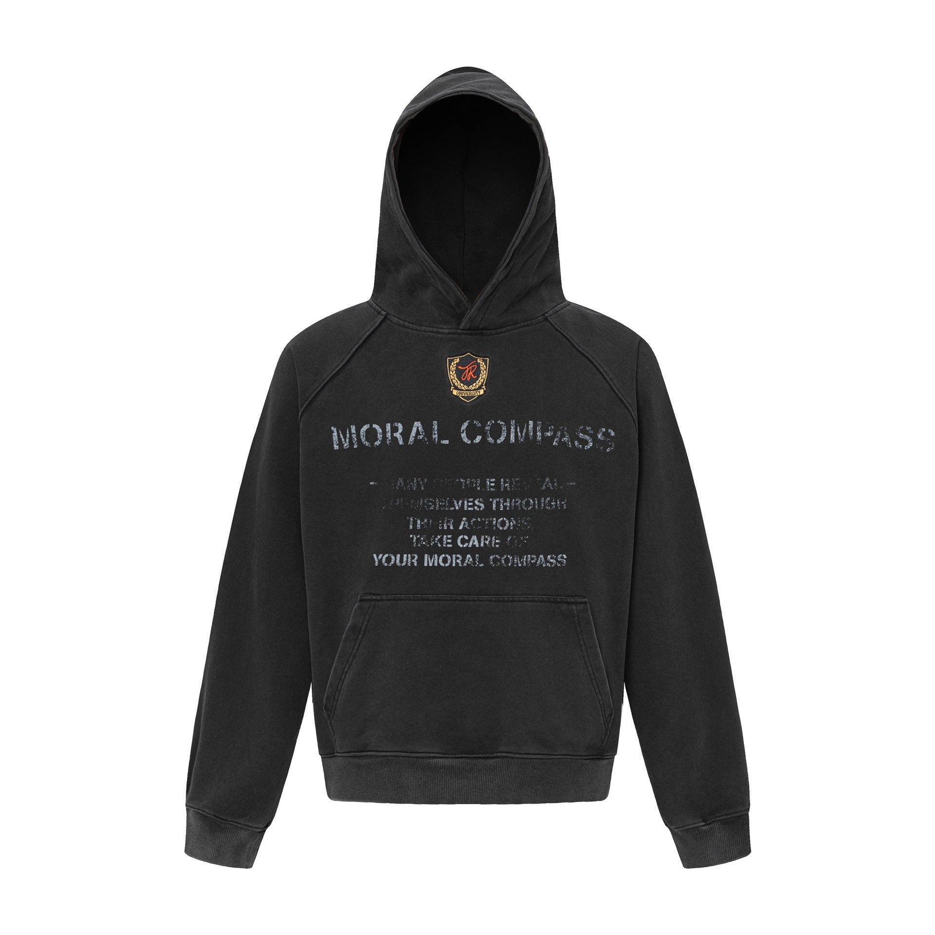 Heavyweight Deconstruction Damage Oversize Pullover Hoodie