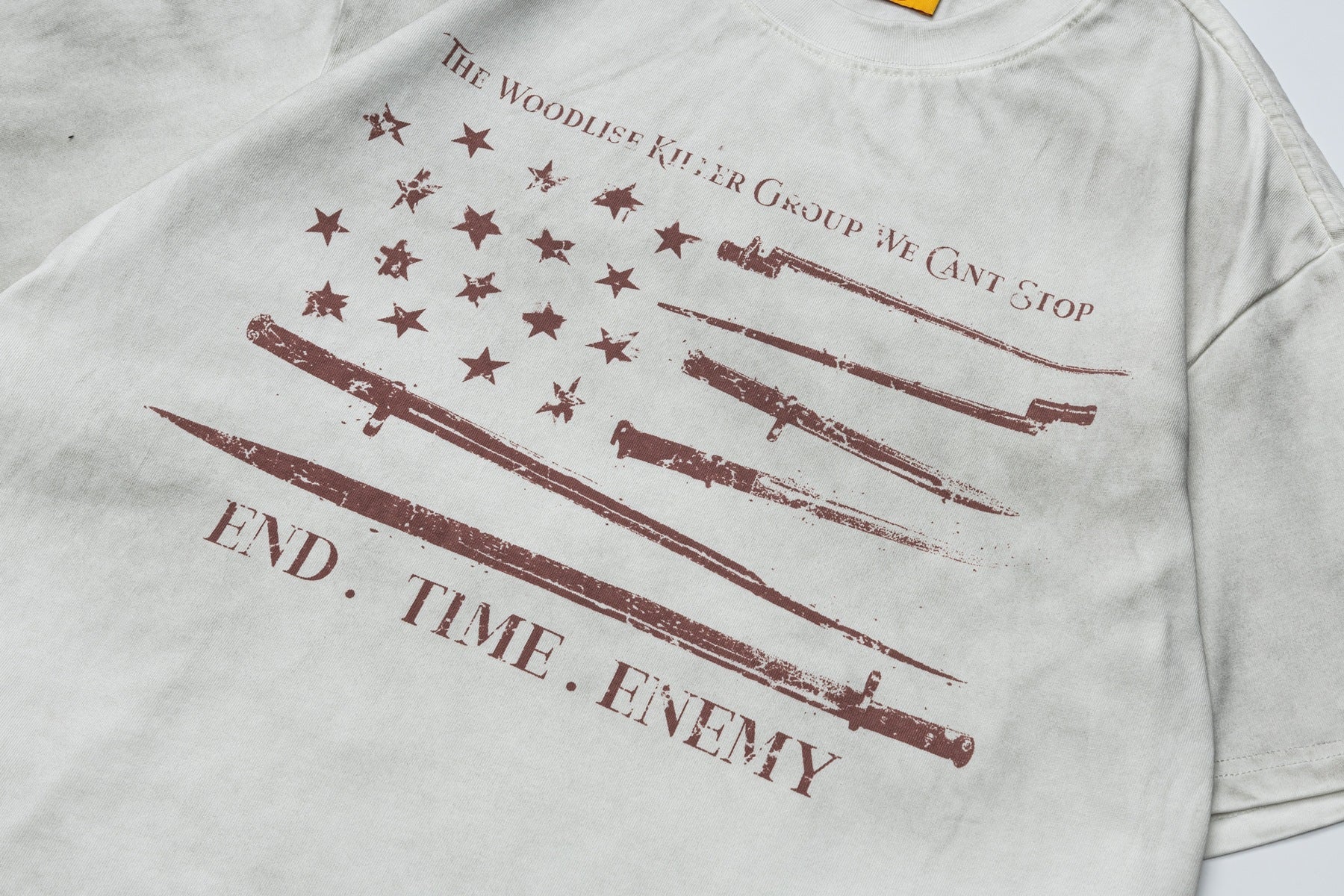 Washed Graphic Print Short Sleeve T-Shirt