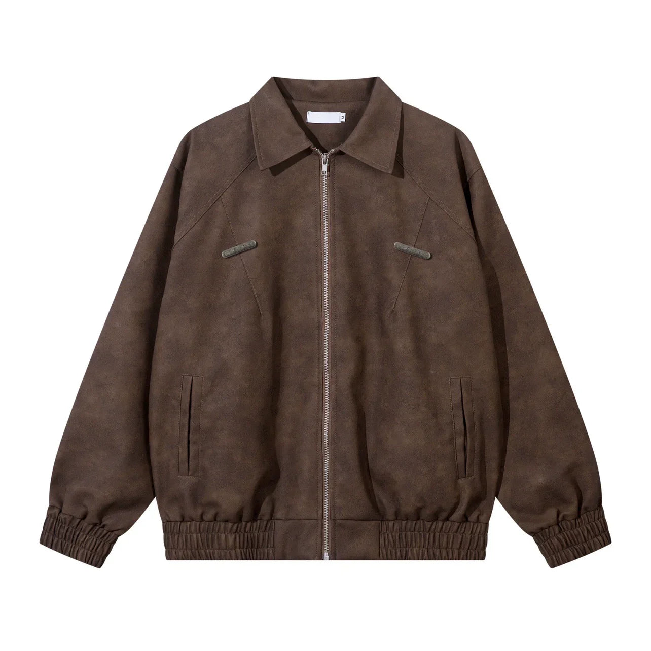 Zipper PU Leather Jacket