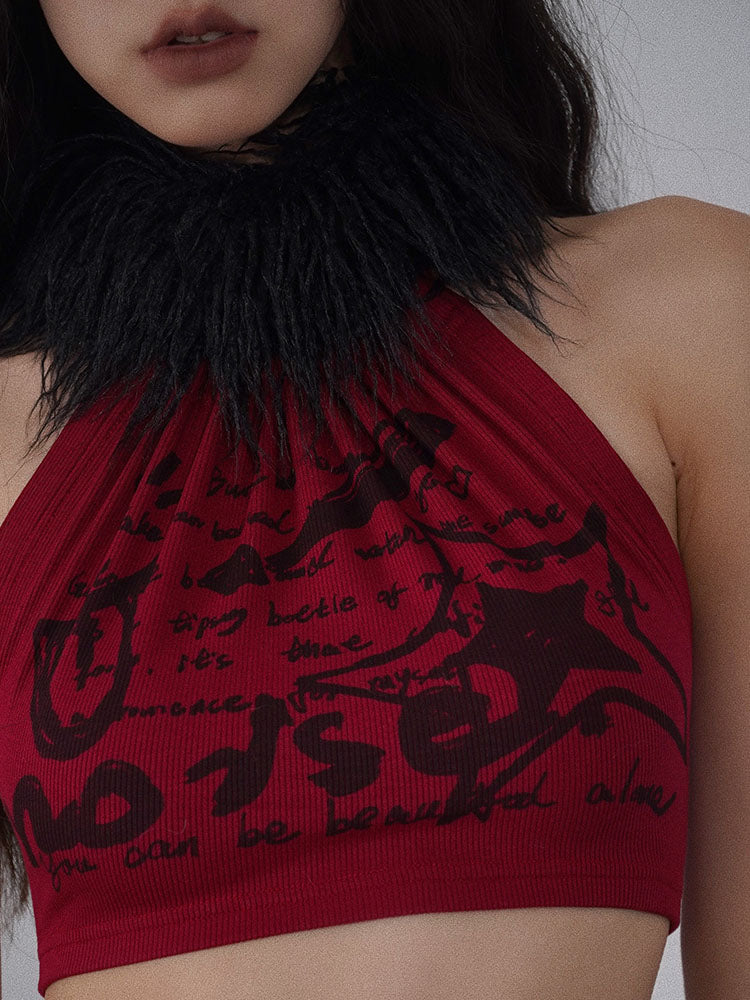 Fake Fur Gothic Scarf
