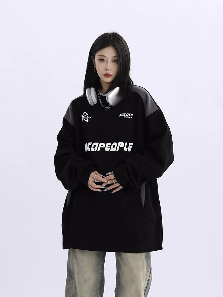Oversized Round-Neck Sweatshirt