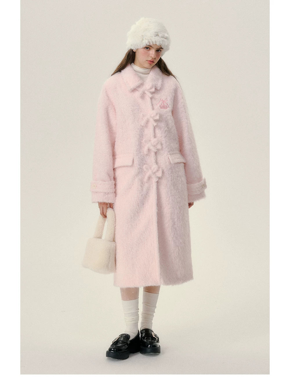 Mid-Length Thick Fake Fur Coat