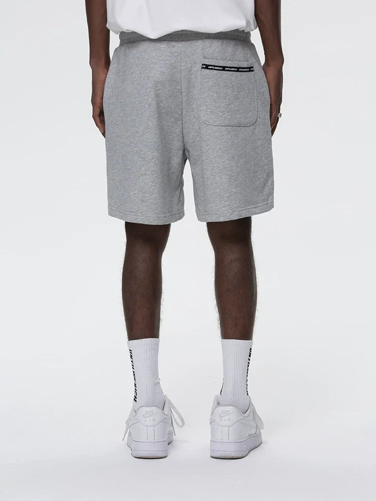Graphic Letter Drawstring Sporty Short Pants