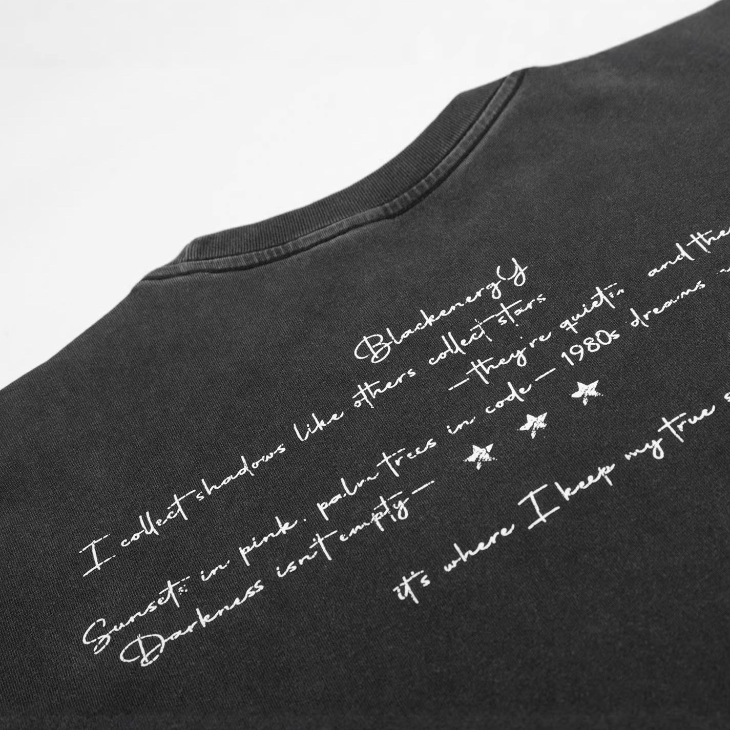 Washed Graphic Print Cotton Short Sleeve T-Shirt
