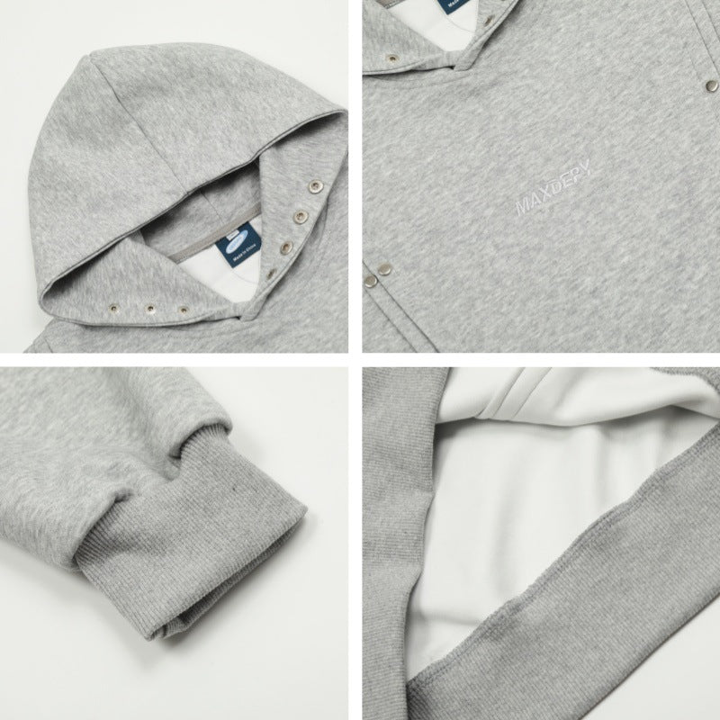 Oversize-Hoodie mit geteiltem Design