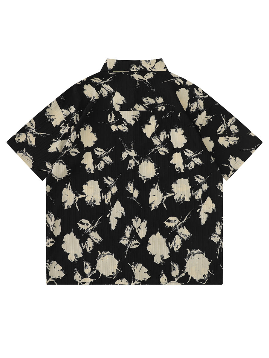 Camicia da spiaggia floreale retrò