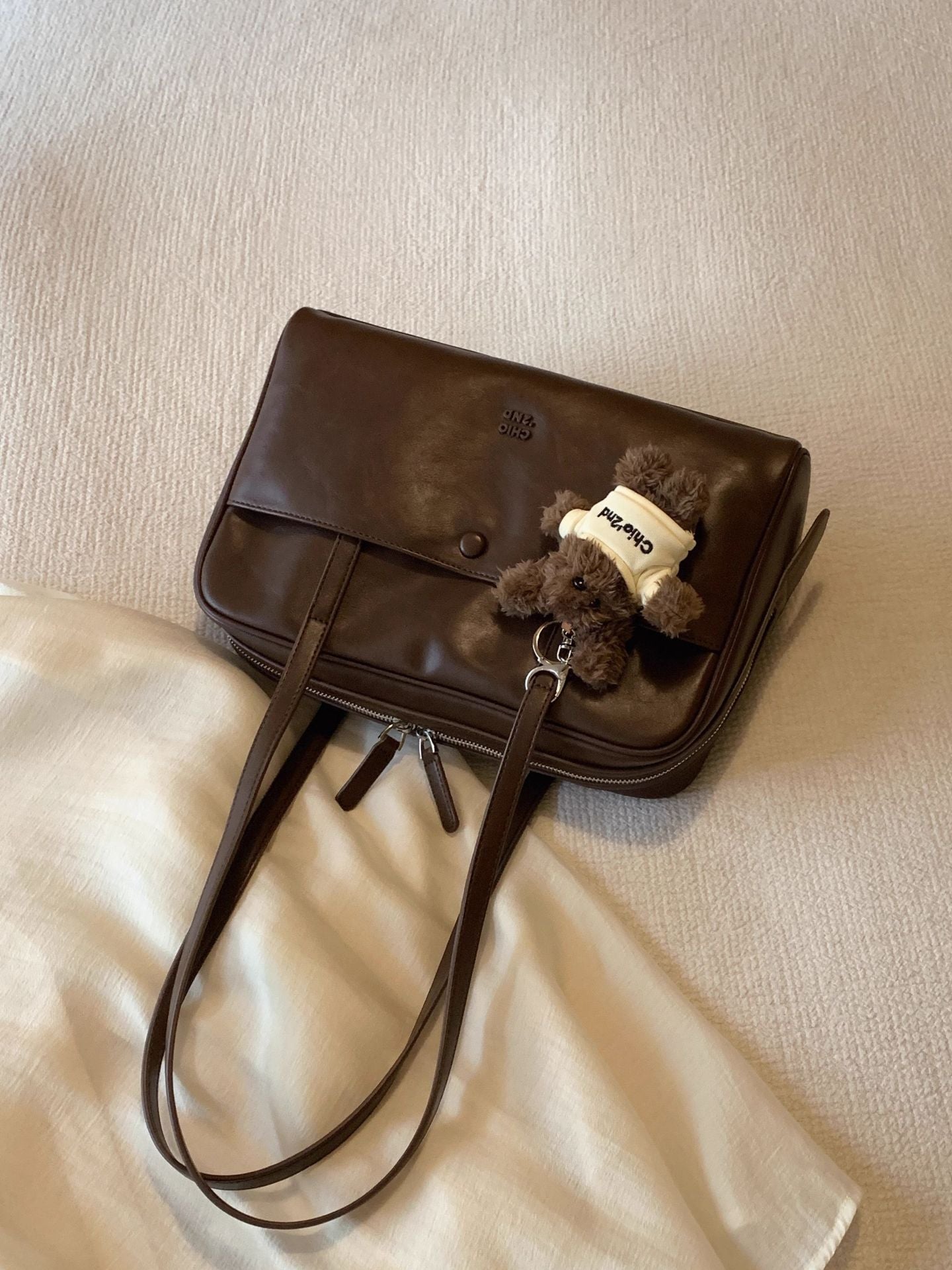 빈티지 통근용 토트백