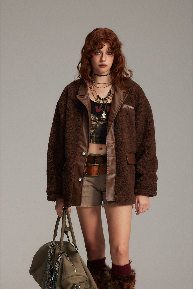 Retro Loose Padded Wool Jacket