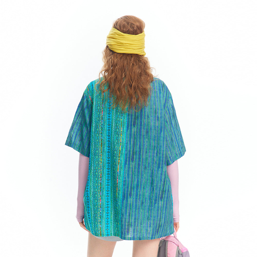 Vintage Boho Stil Sommerhemd