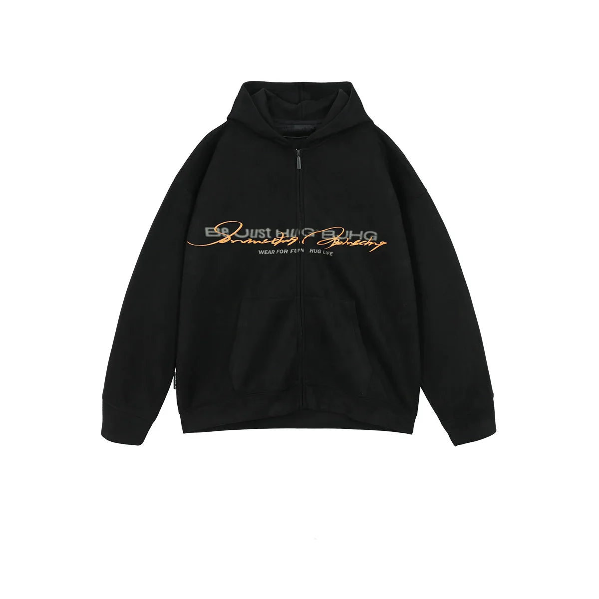 Oversize Suede Zipper Hoodie
