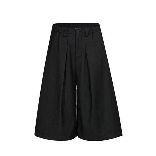 Geplooide wijde Ruffian Jorts - S / Zwart
