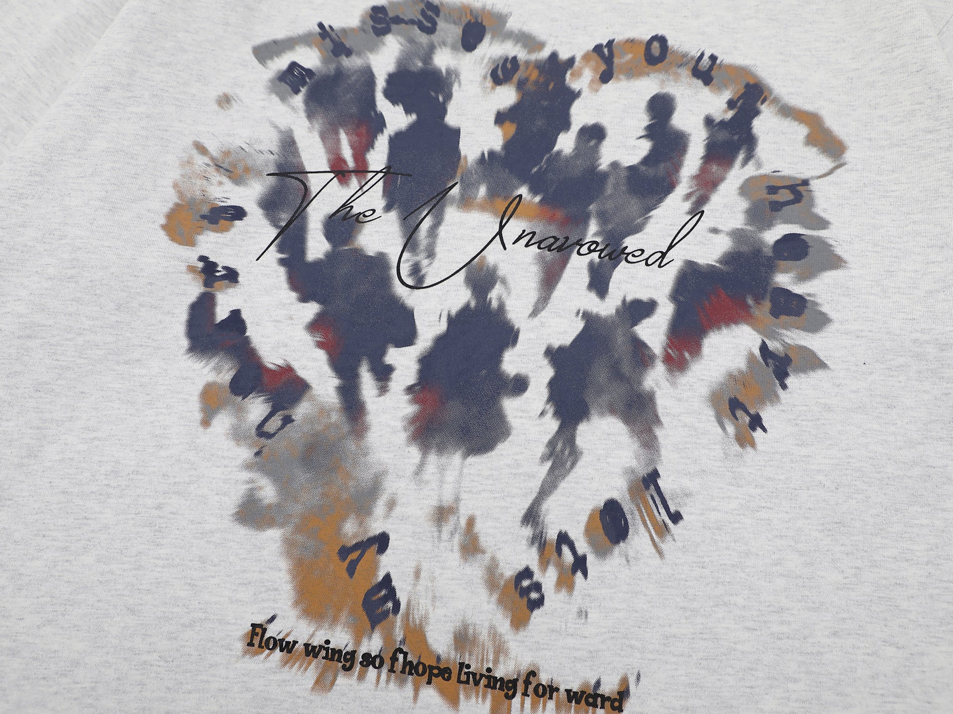 Heart Graffiti Oversize Short Sleeve T-Shirt