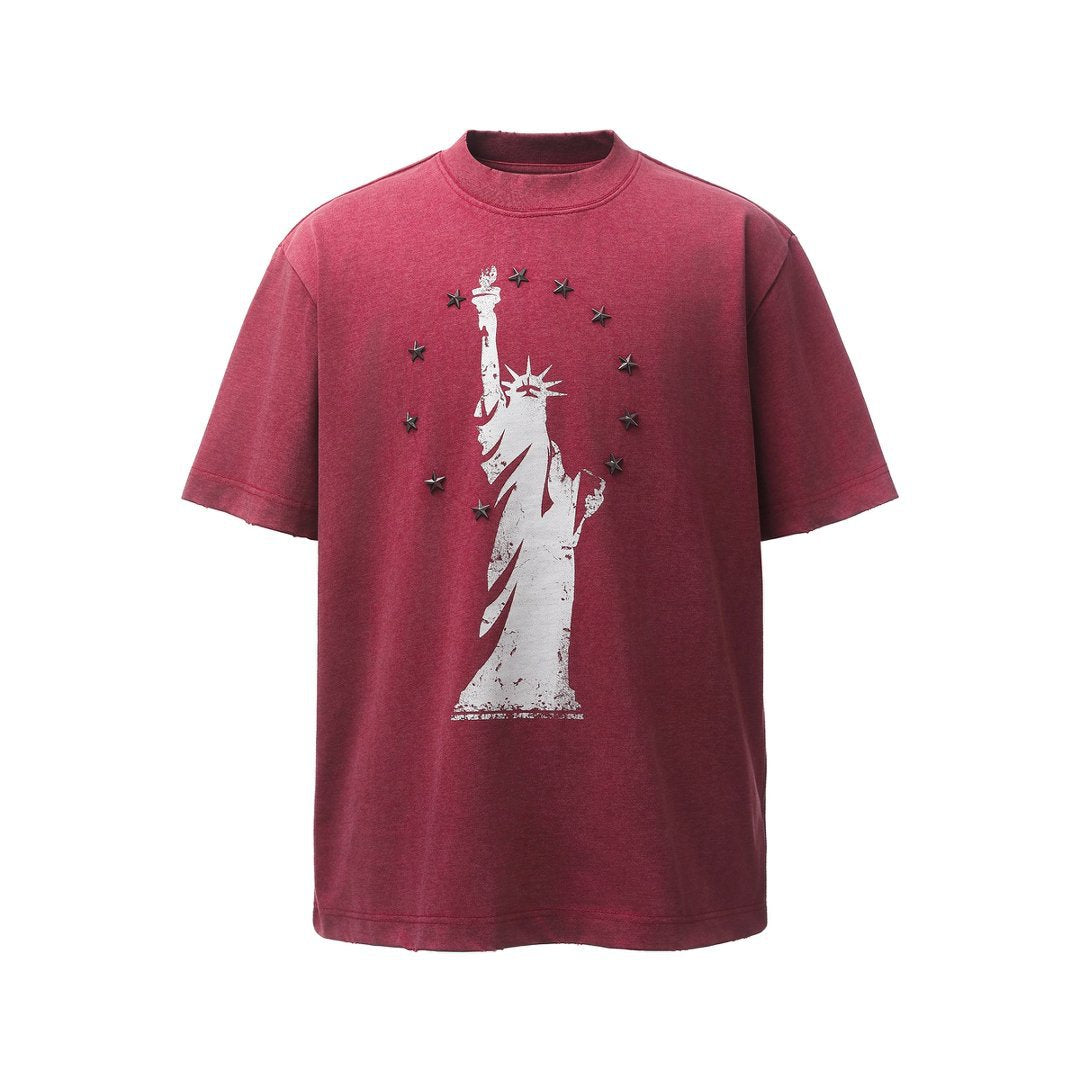 Heavyweight Metal Detail Short Sleeve T-Shirt