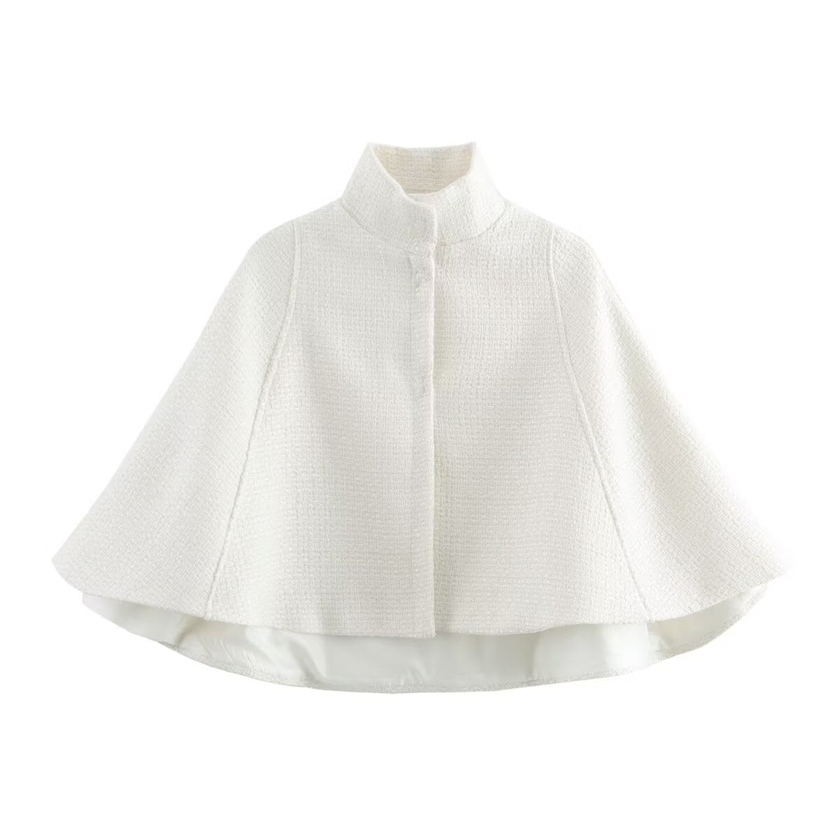 Collar Cropped Cape Jacket