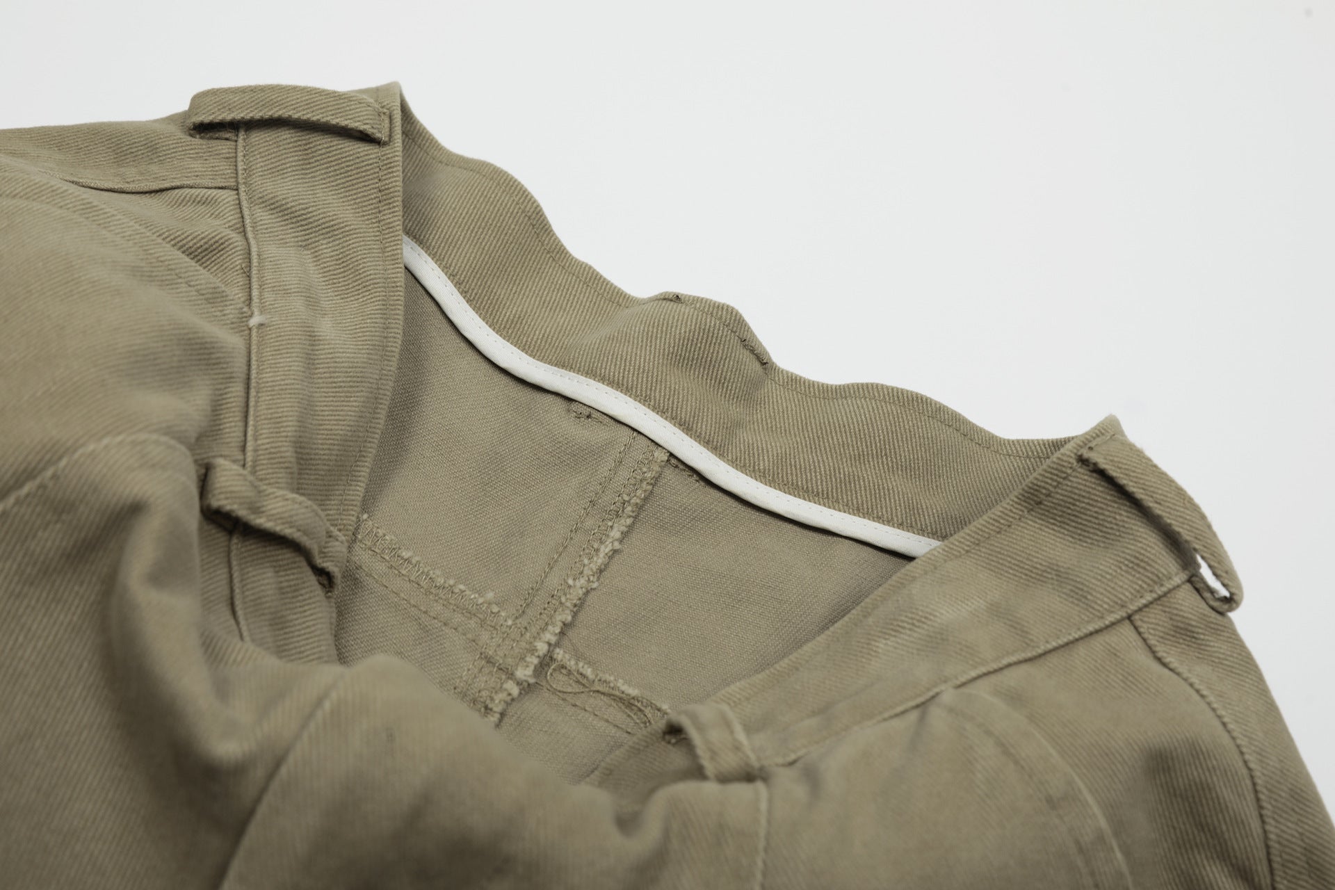 Wide Leg Curved Pants