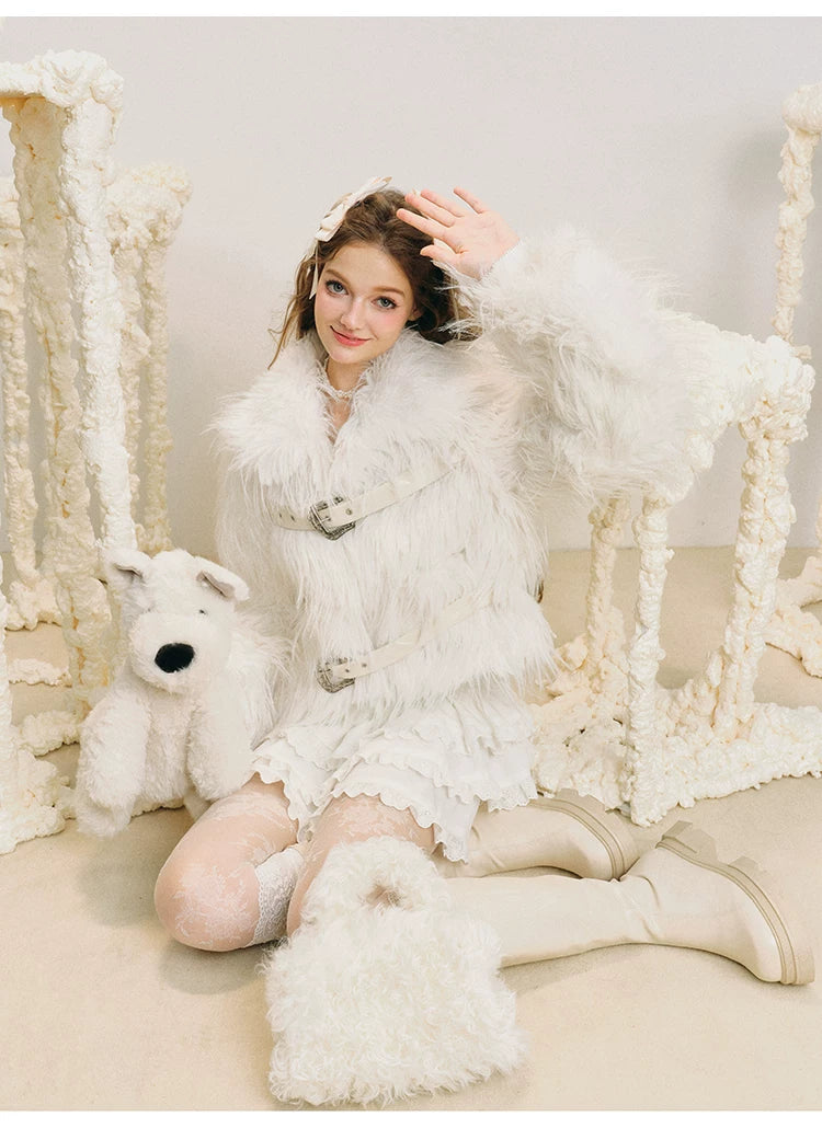 Double Backle Fur Jacket