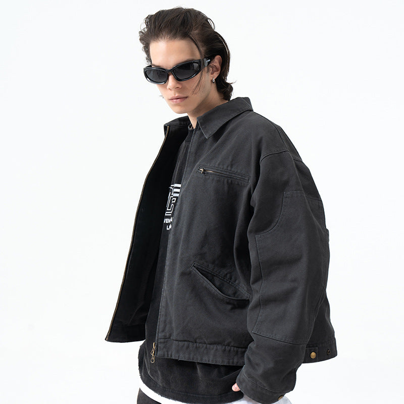 Chaqueta vaquera estilo camionero de carga vintage