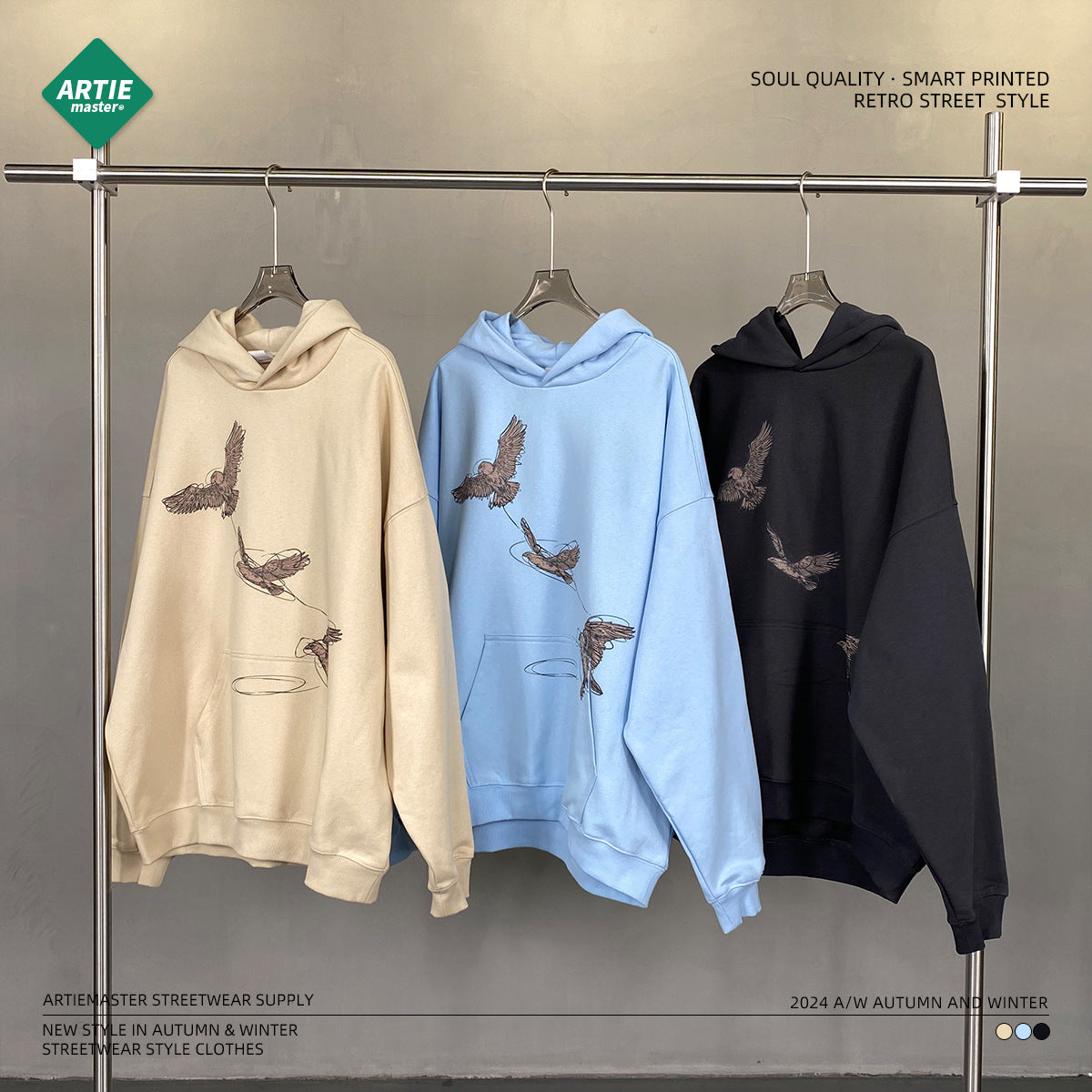 Direct Spray Print Hoodie