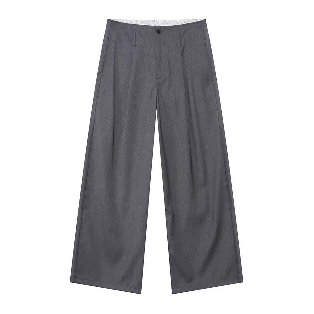 Double Breasted Tailored Jacket & Wide Leg Trousers Setup