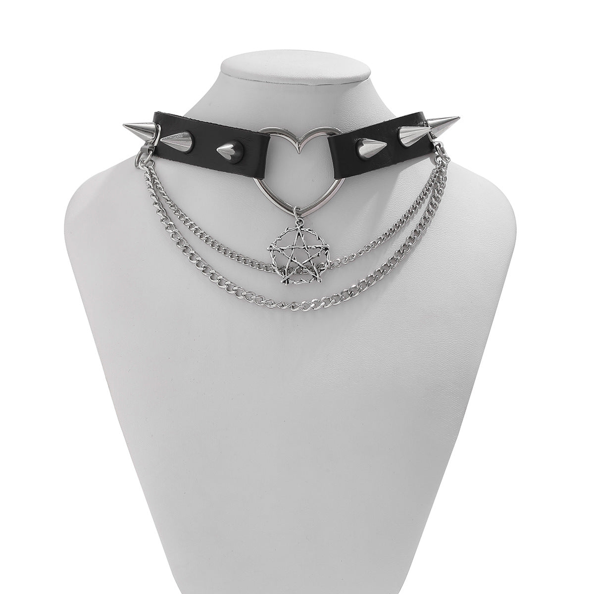 Gothic Collar Leather Choker
