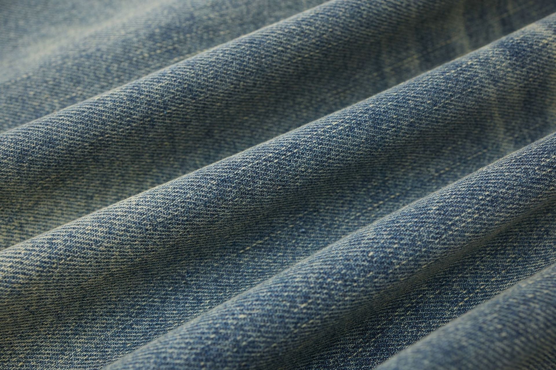 Washed Whisker Metal Buckle Denim Jort