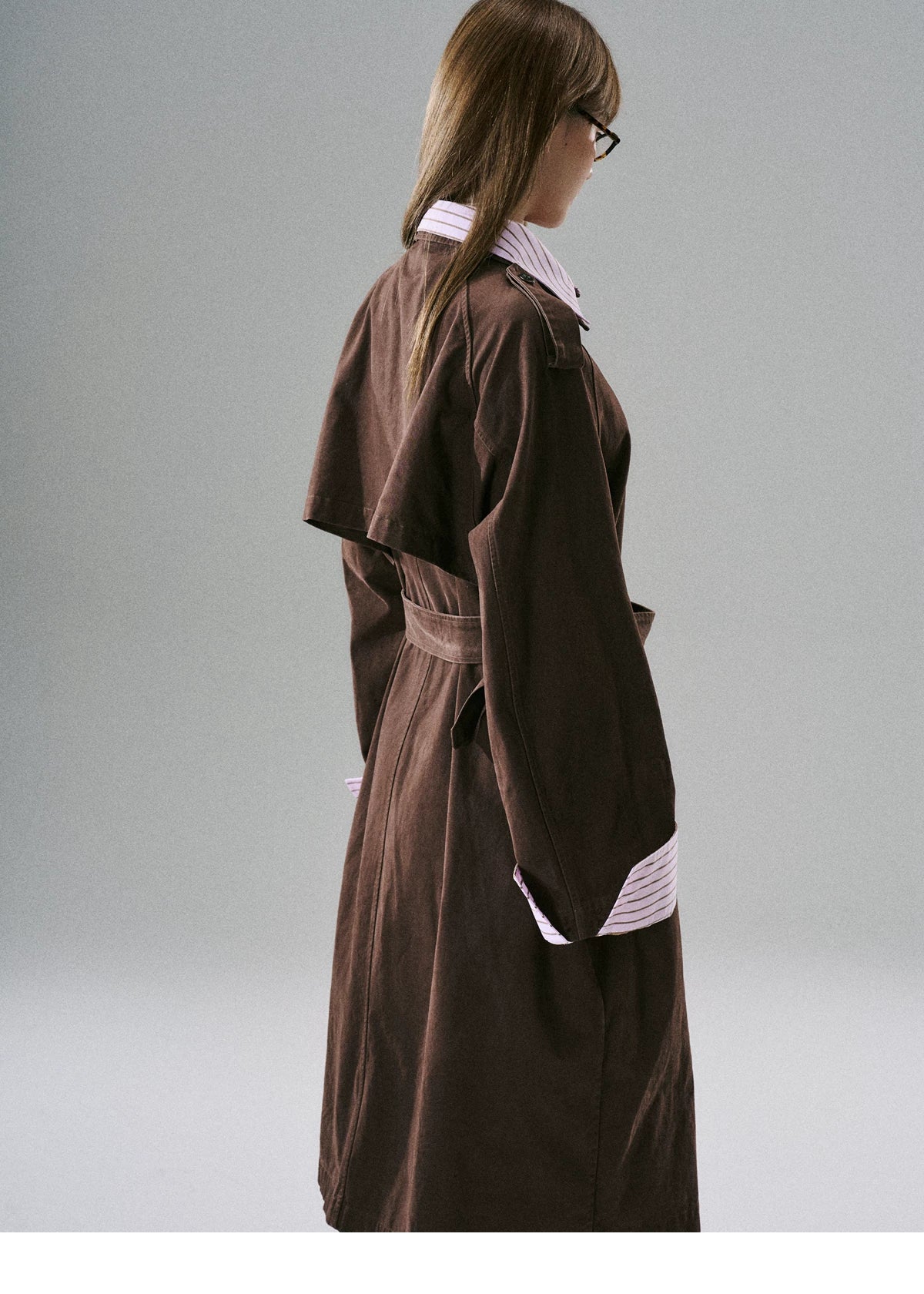 Detachable Rose-Fenced Girl's Trench Coat