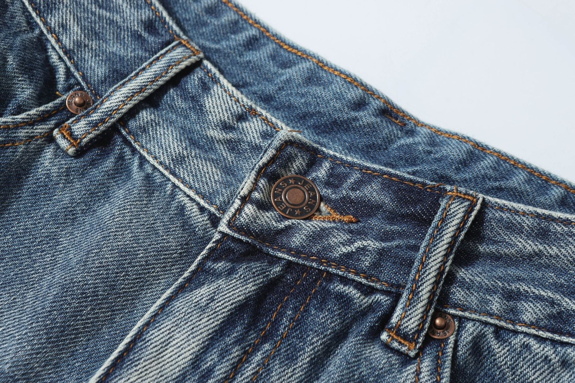 Washed Damage Denim Jort
