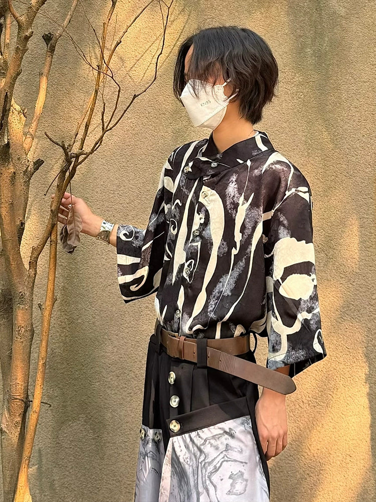 Jacquard Breathable Sun-Protection Short Sleeve Shirt
