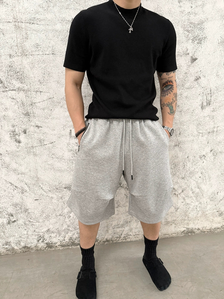 Zipper Design Air Layer Short