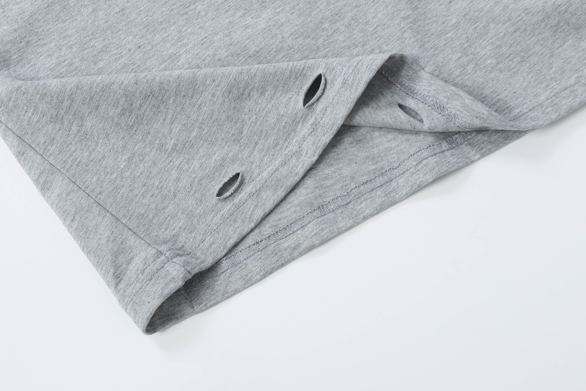 Damage Letter Print Short Sleeve T-Shirt