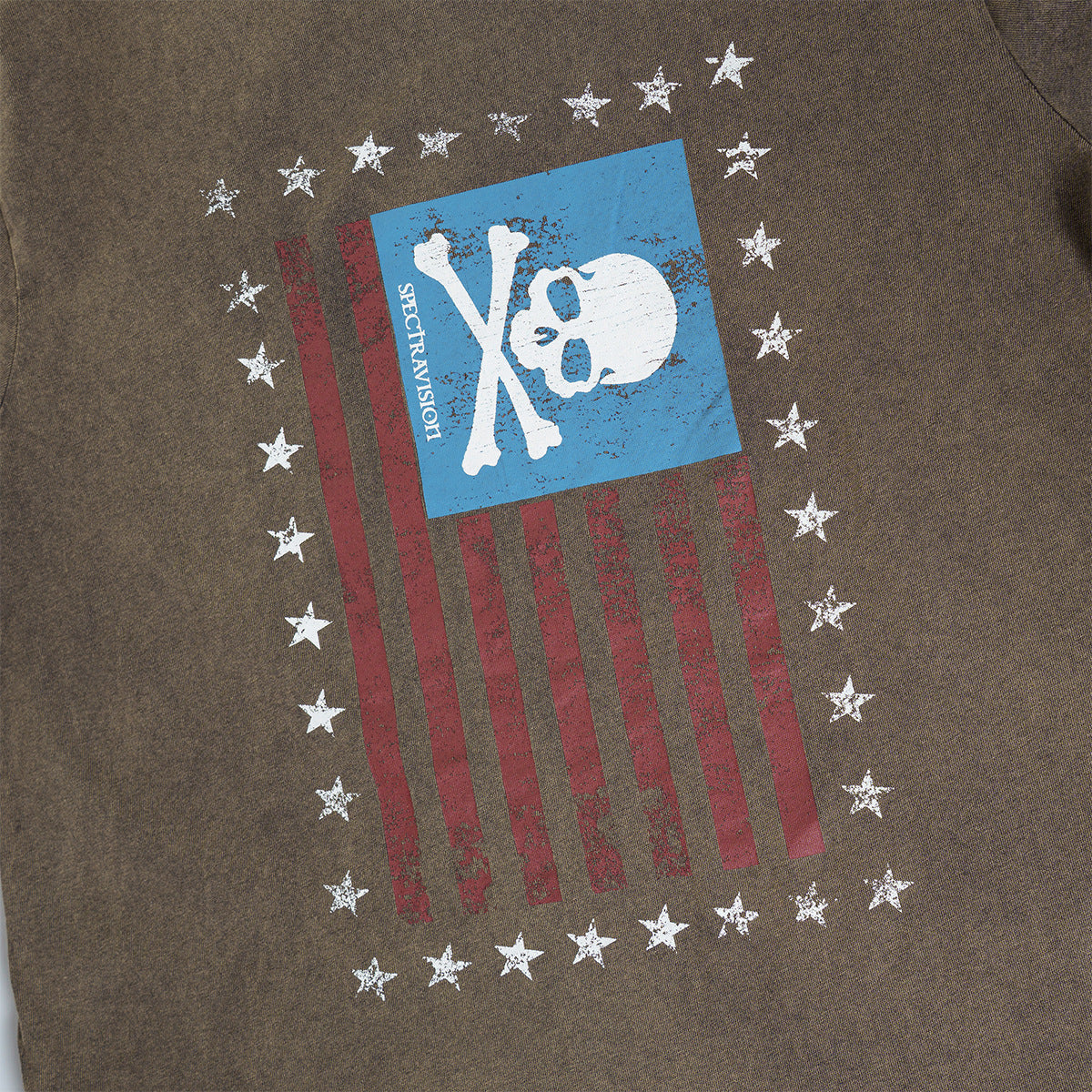 Skull Flag Washed Short Sleeve T-Shirt