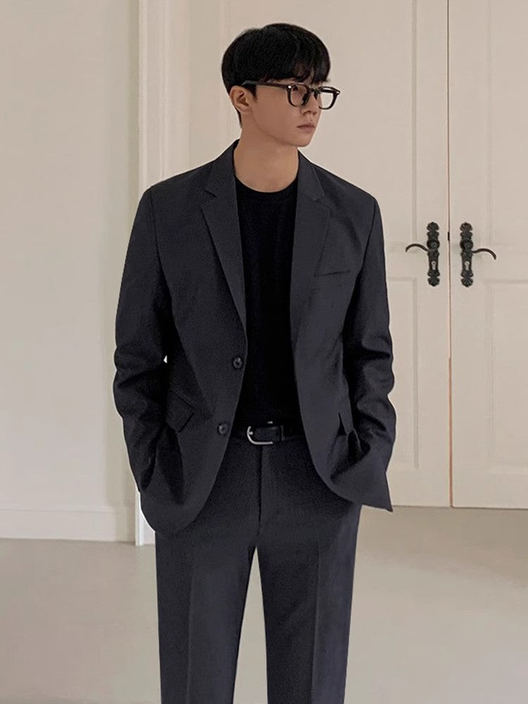 Formal Tailored Jacket & Straight Trousers Setup