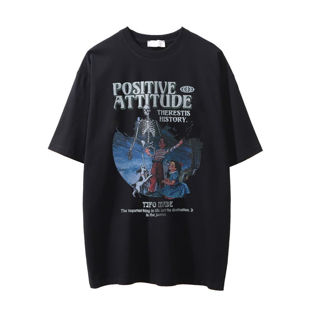 Skull Character Printed T-Shirt