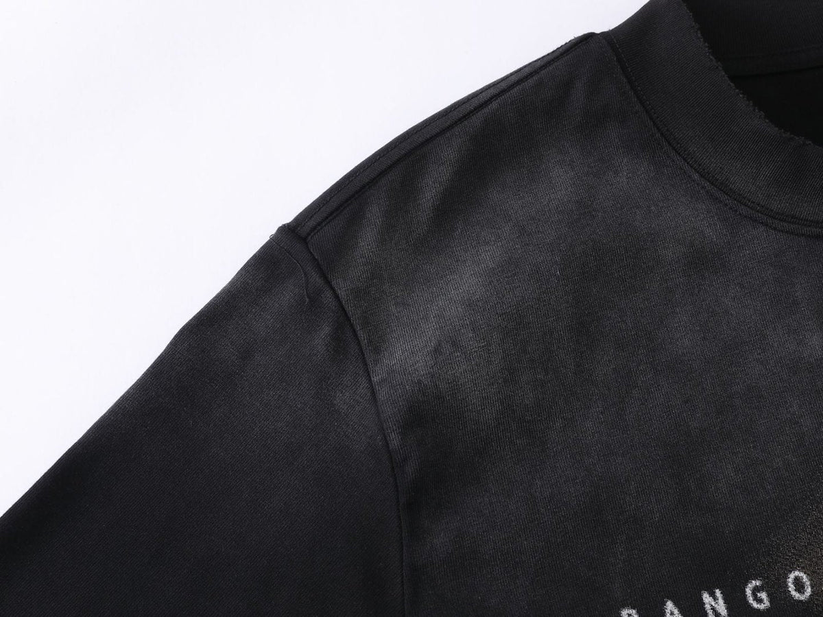 Heavyweight Spray Print Oversize Short Sleeve T-Shirt