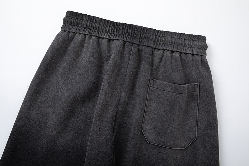 Gradient Drawstring Wide Leg Sweatpants