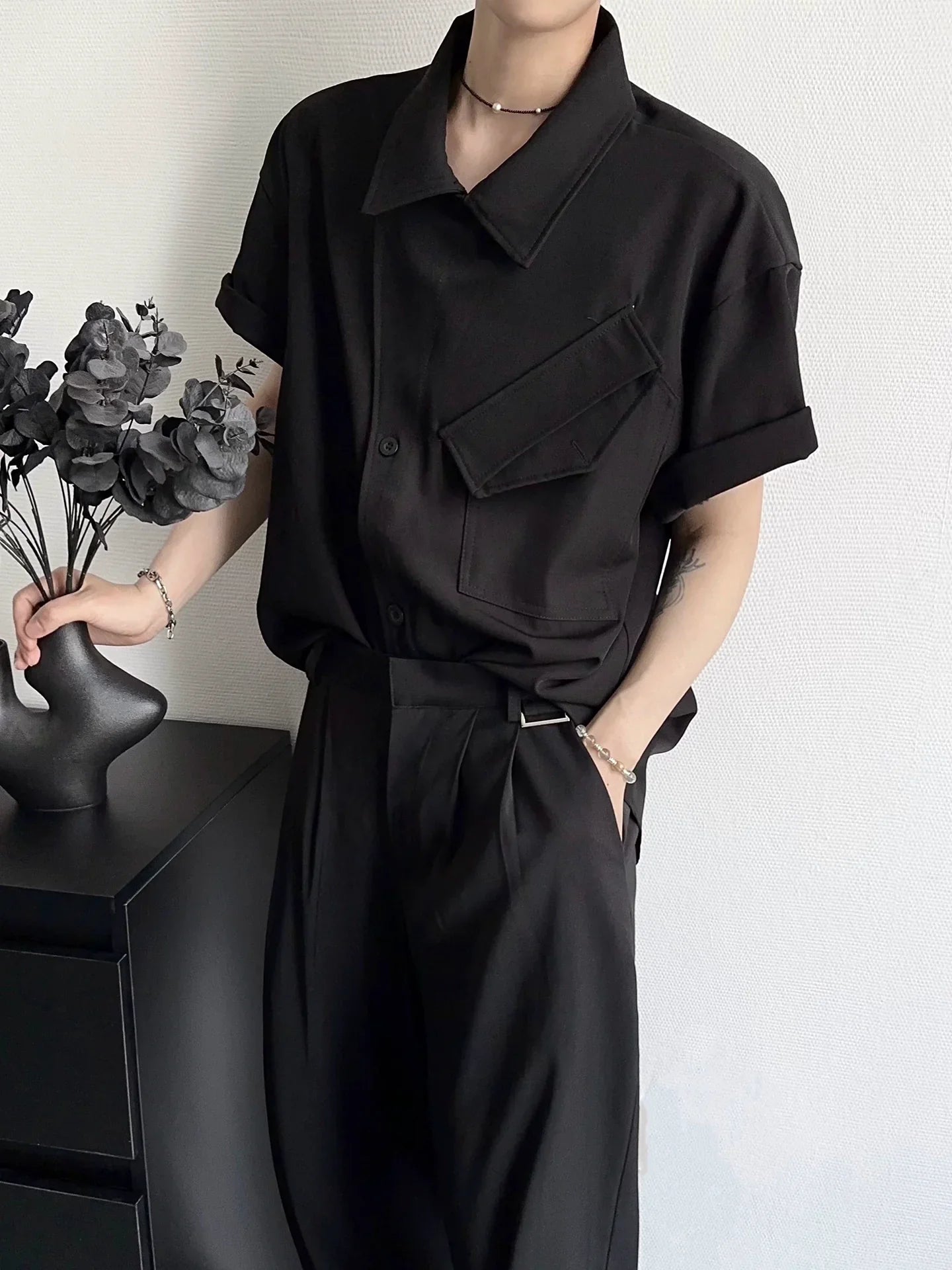 Deconstructed Short Sleeve Shirt