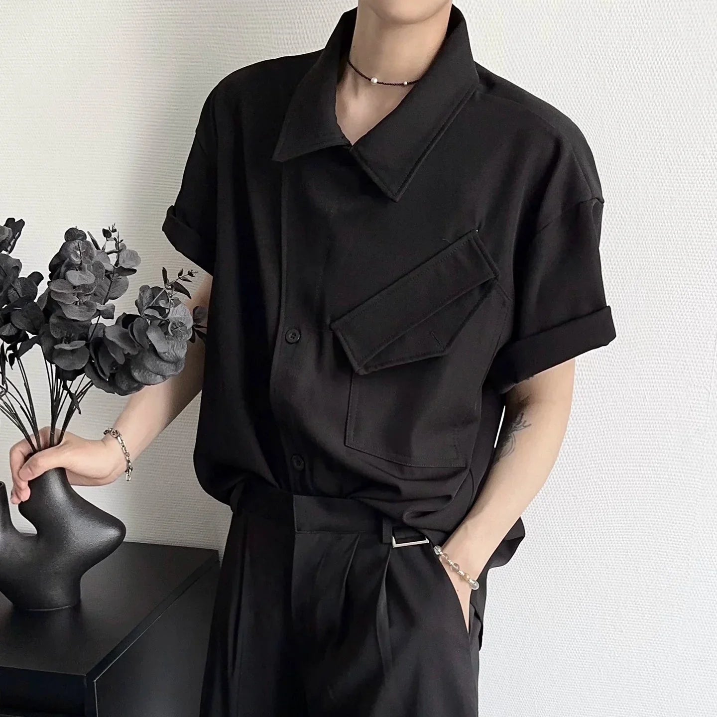 Deconstructed Short Sleeve Shirt