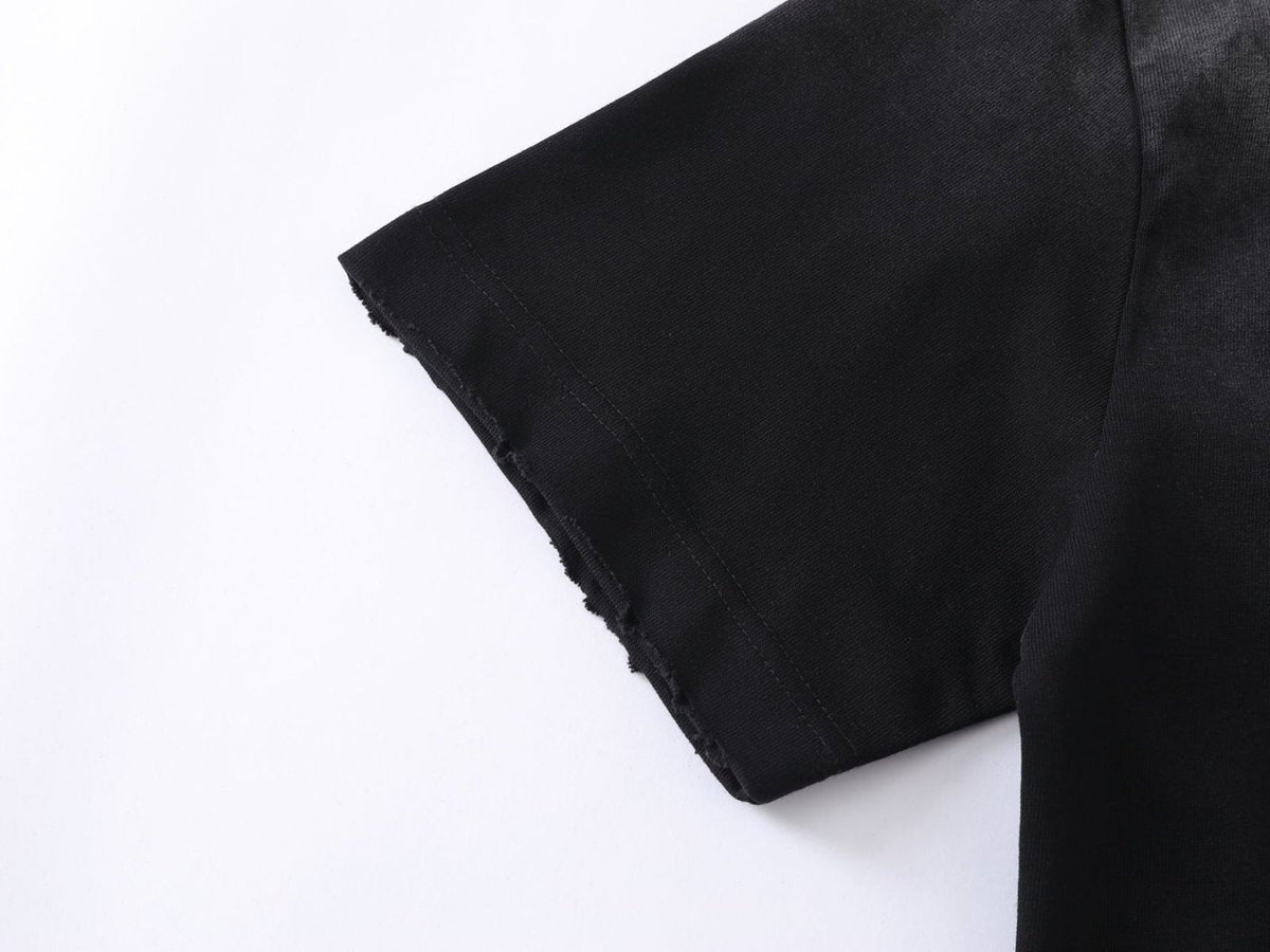 Heavyweight Spray Print Oversize Short Sleeve T-Shirt