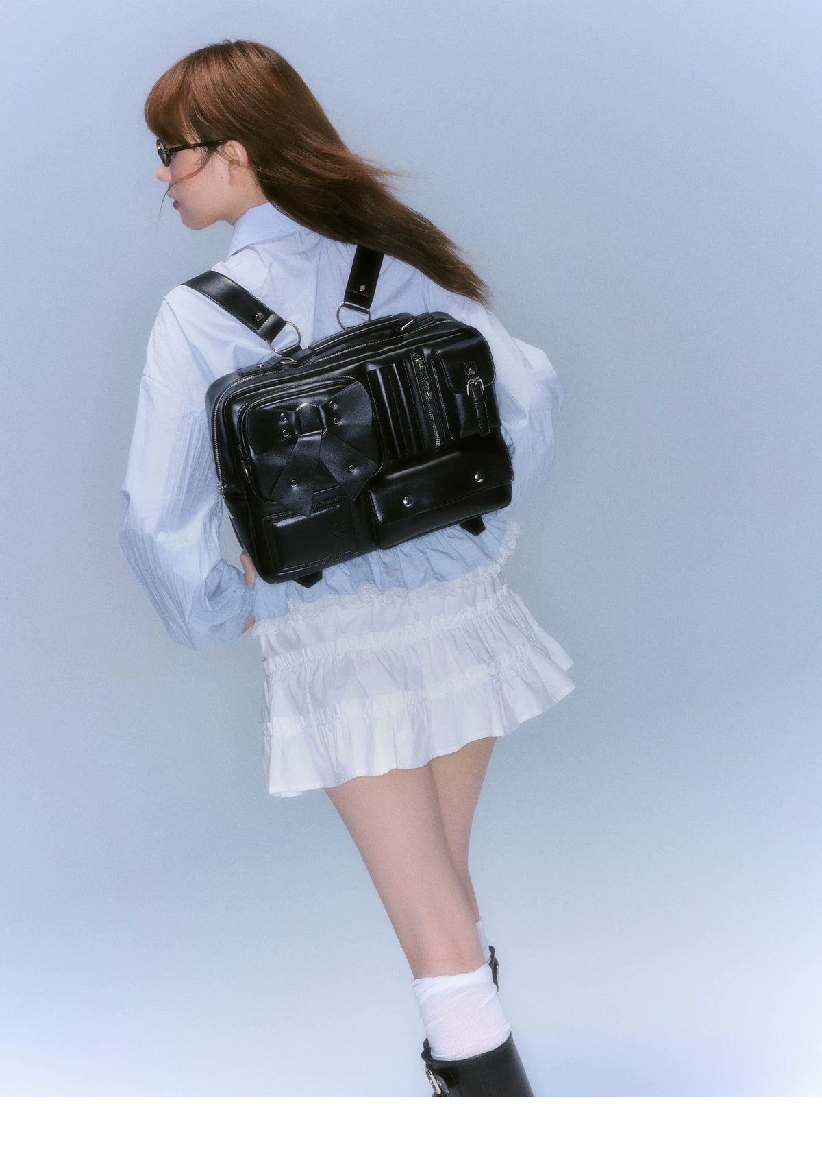 Ringing College Sweet Cool Girl 3D Pocket Shoulder Bag