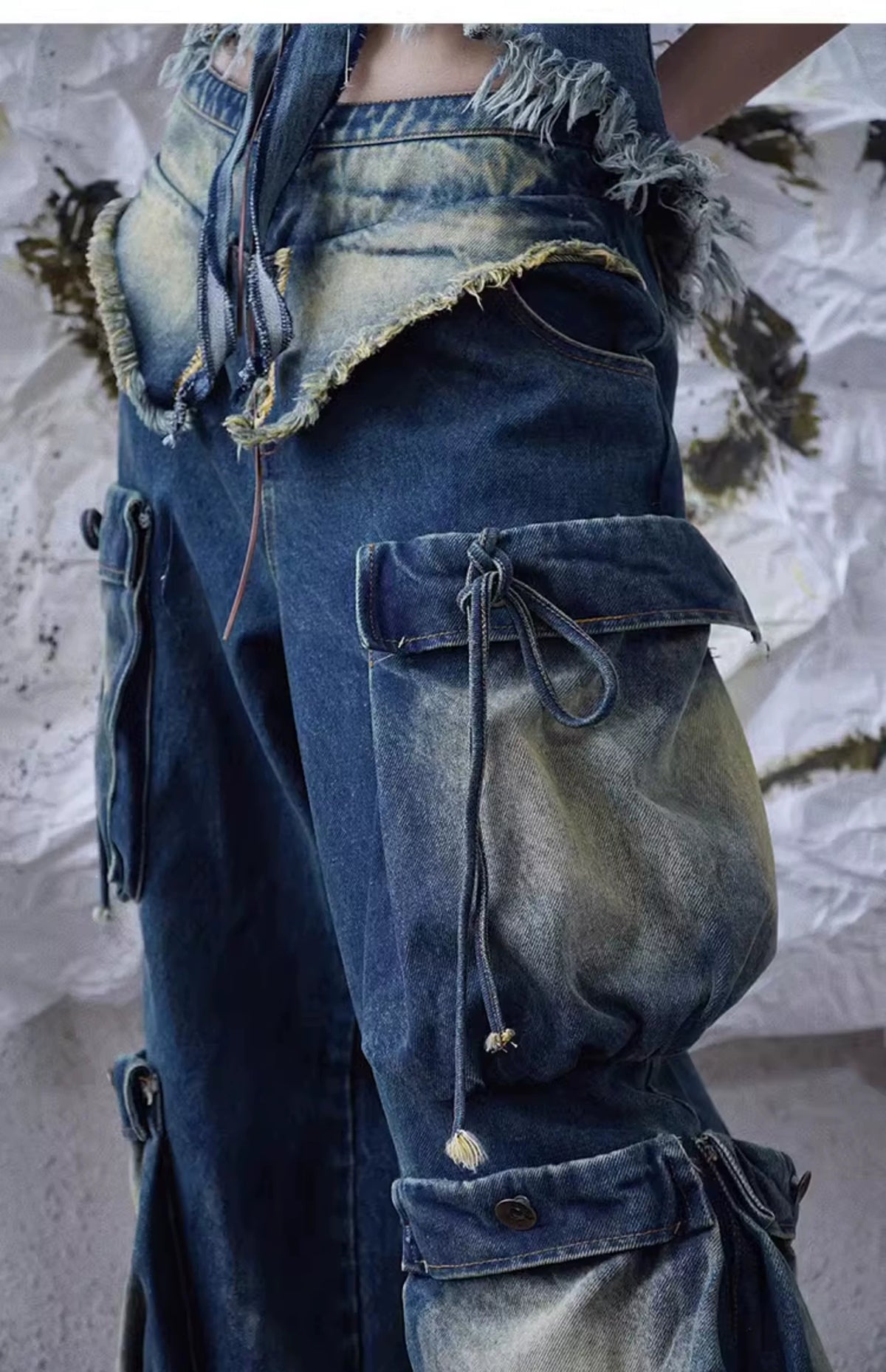 Heavy Craft Wide-Leg Denim Jeans