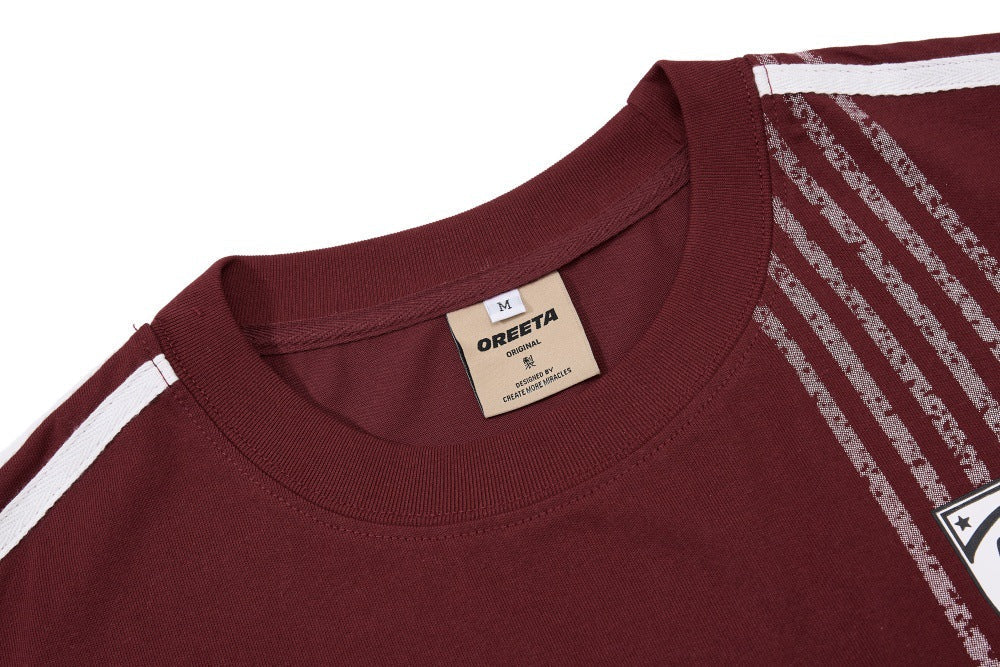 Retro Striped Graphic T-Shirt