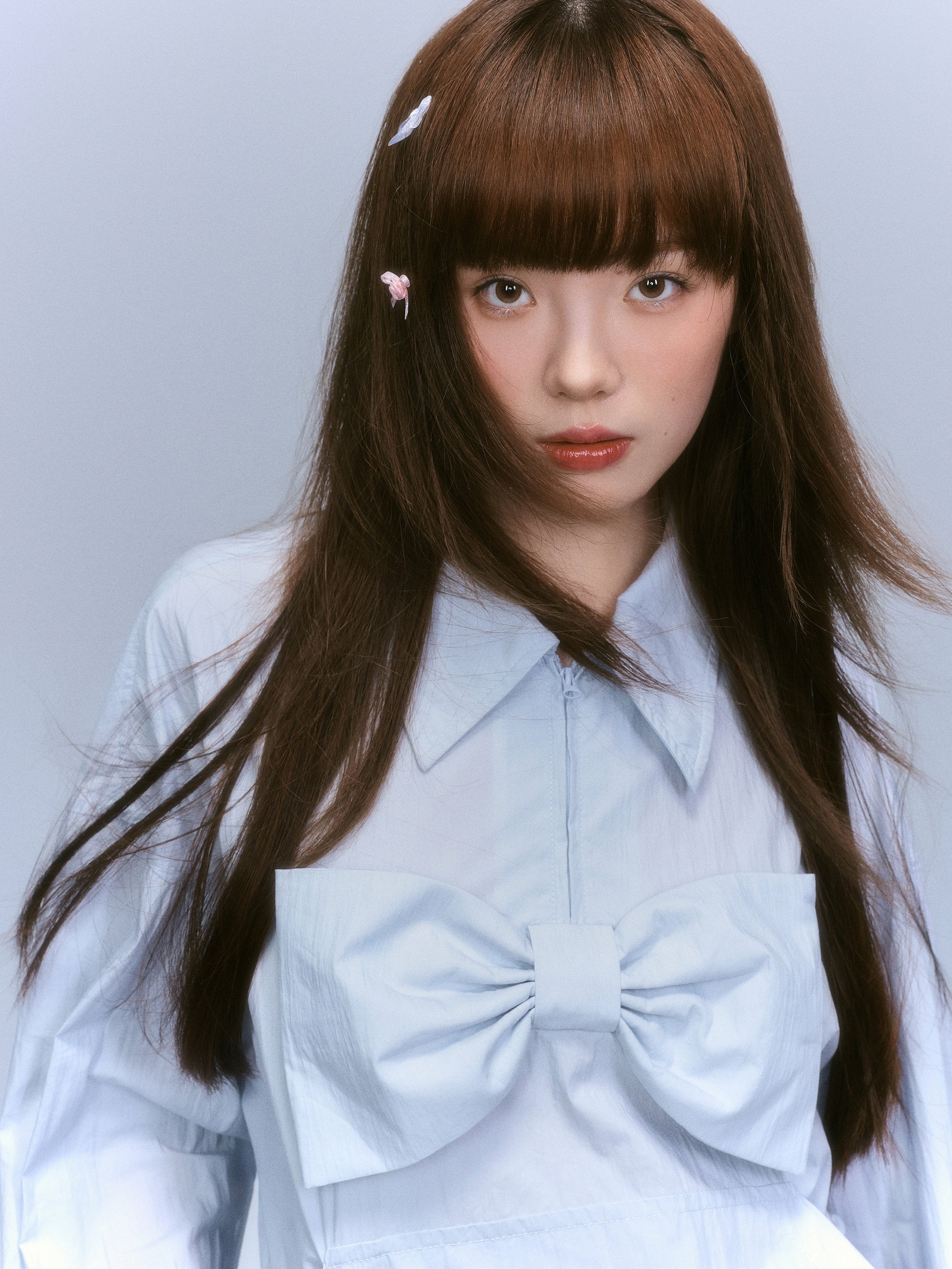Bow Detail Long Sleeve Shirt